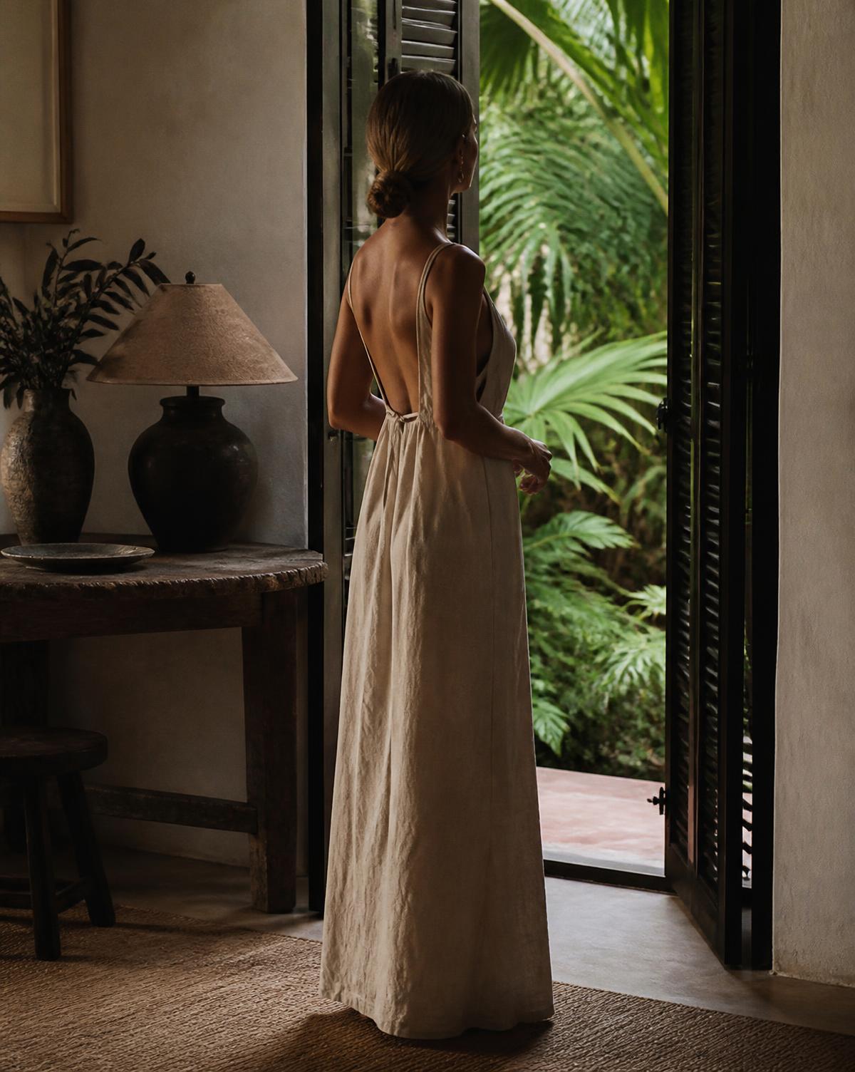 Marta de la Mata em uma casa no sul da Bahia